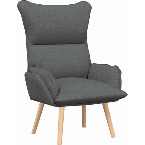 Poltrona Relax Poltrona Grigio scuro 69 x 74 x 93 cm Tessuto e compensato (1/5)