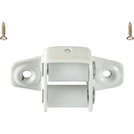 cyclingcolors Guida Cinghia Tapparella nastro spazzole rulli finestra supporto, 15-18mm acciaio bianco (1/2)