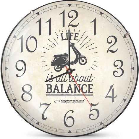 Reloj de pared EHC018S para colgar en la pared. Reloj Esperanza Seattle EHC018S
