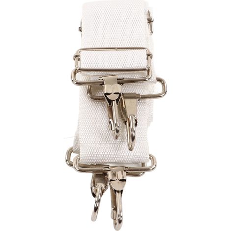 Bretelles de Grosse Caisse Ergonomiques en Nylon - Double Sangle Réglable et Confortable - Blanc (1/5)