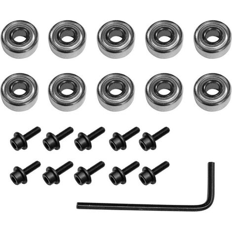 Kit de 10 guides à billes à montage supérieur pour fraise de défonceuse, accessoires de réparation et de remplacement. (1/5)