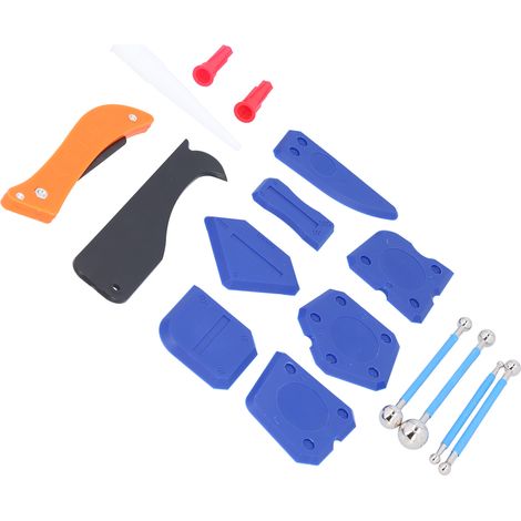 16 outils de calfeutrage ABS, grattoir et embout pour enlever les joints de carrelage. (1/5)