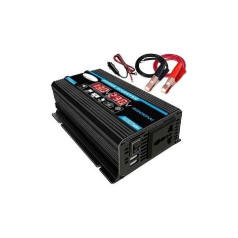 4000w 12v 220v/110v Led Ac voiture onduleur convertisseur chargeur adaptateur inverseur double Usb transformateur modifié onde sinusoïdale
