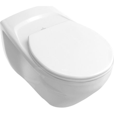 Villeroy & Boch O.Novo WC siège 88246101 blanc, tige de charnière chromée (1/2)