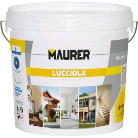Idropittura TRASPIRANTE Mod. LUCCIOLA 5 Litri MAURER Colore Bianco