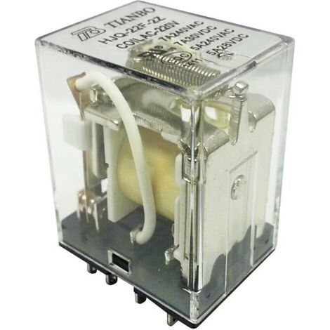 Tianbo Electronics HJQ-22F-2Z -220/240VAC Relais enfichable 230 V/AC 7 A 2 inverseurs (RT) 1 pc(s) Y883281 (1/3)