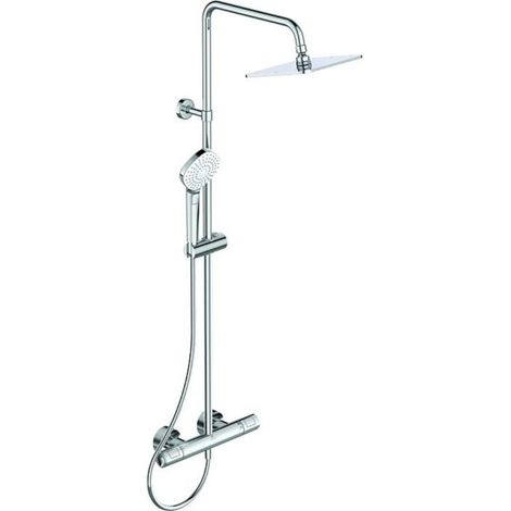 Ideal Standard CeraTherm - Conjunto de ducha T100 con termostato, 20 cm, 3 chorros, cromo A7240AA (1/4)