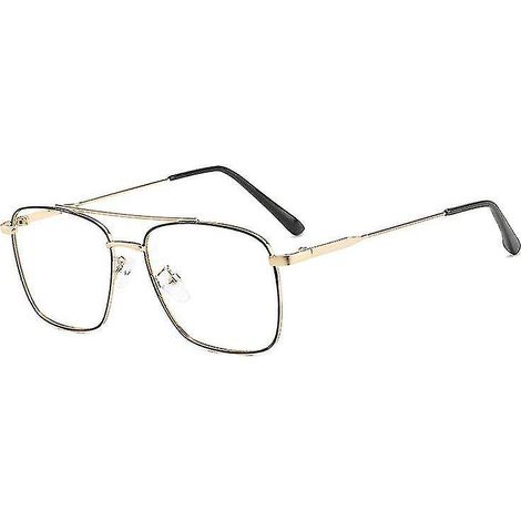 Blaulichtfilterbrille, Retro-Metallrahmenbrille für Damen und Herren, allgemeine Schutzbrille, komfortabel (1/5)