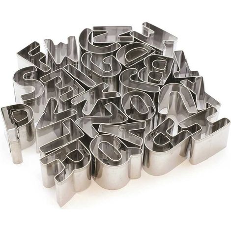 Pack de 26 emporte-pièces alphabet en inox