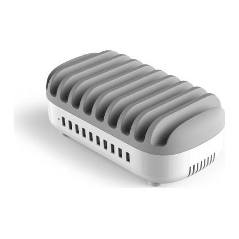 Compulocks 10PUSBDKS-UK organizzatore per stazioni di carica Libera installazione Grigio, Bianco (1/4)