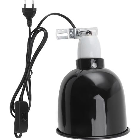 Lampe chauffante rotative à 360° pour reptiles, avec abat-jour UVA/UVB et dôme profond, pour lézards, tortues et serpents. Prise UE 250 V. (1/5)