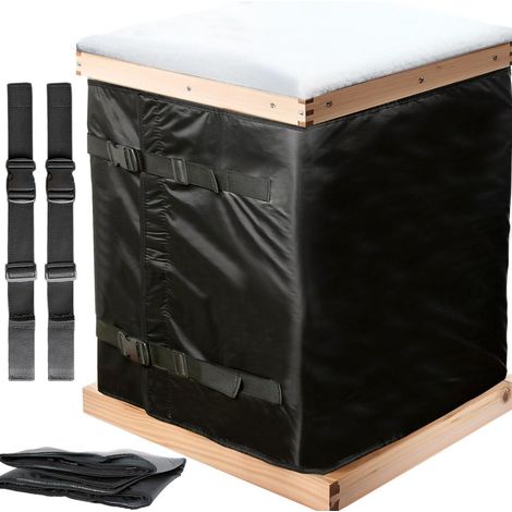 Protection d’hiver pour ruche d’abeilles, couverture isotherme en tissu Oxford 600D et feuille d’aluminium, réglable, pour apiculteurs (1/5)