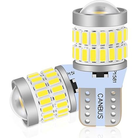 W5W T10 LED Bulbs 12V White 6000K 360° Illumination Pack of 2 (1/5)