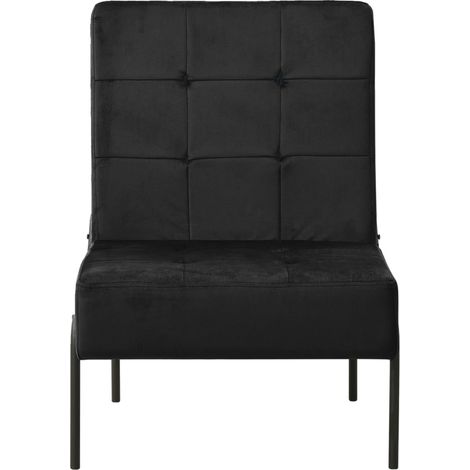 Maison Exclusive - Poltrona Relax 65x79x87 cm Nera in Velluto