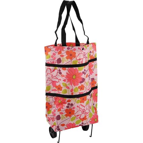 de courses pliable Healeved en tissu Oxford avec roulettes