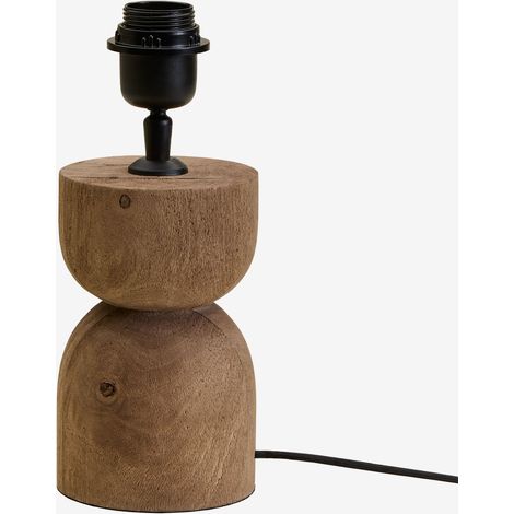 Socle pour lampe de table en bois de manguier Diniz SKLUM  ↑18 cm