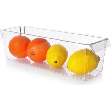 Organizador de nevera, contenedor de almacenamiento de alimentos para cocina, 36 x 10,5 x 10 cm. (1/4)
