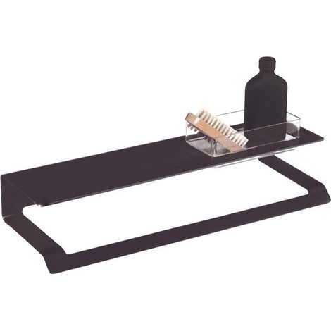 MANILLONS TORRENT 02336081 SLIM Repisa Toallero Negro Mate - ref: 02336081