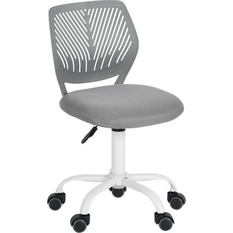 Schreibtischstuhl Ergonomisch Verstellbarer Drehstuhl Bürostuhl Stoff Grau (1/5)