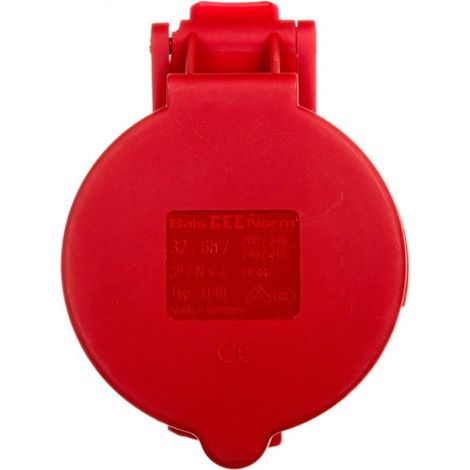 Enchufe portátil 32A 5P 400V 6h IP44 multigrip Quick-Connect 3148
