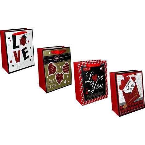 Piccola bustina regalo a forma di cuore per San Valentino, un regalo per lei. (1/5)