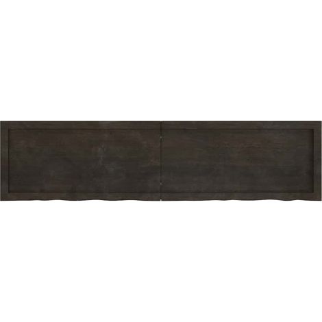 Maison Exclusive - Piano Tavolo Marrone 160x40x(2-4) cm Rovere Massello Trattato
