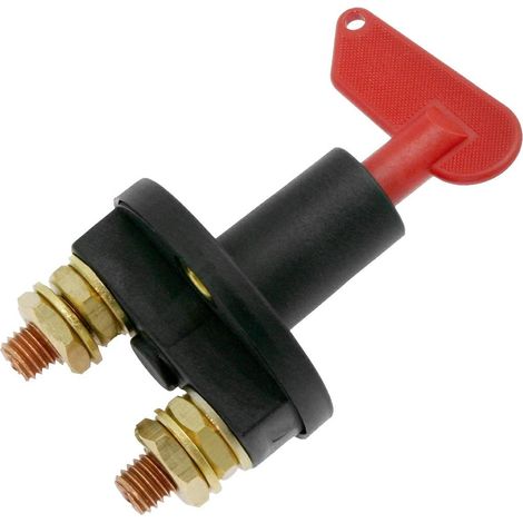 Interruttore stacca batteria 75 Ah chiave estraibile poli diametro 10 mm 330221