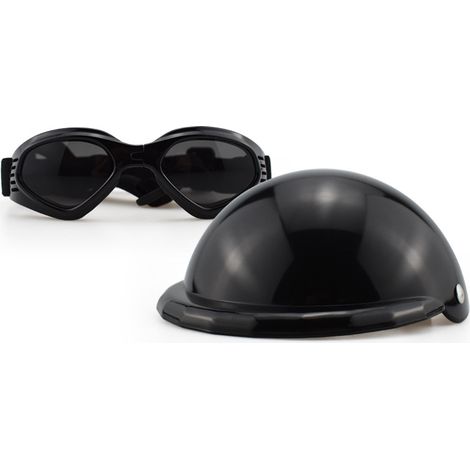 Filiyano-Ensemble casque et lunettes de soleil pour chien, casque réglable pour chien (1/2)