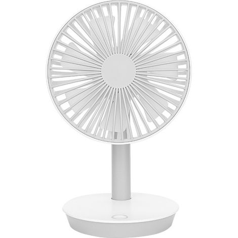 1 Ventilateur de bureau, tête rotative 45°, batterie 4000 mAh, moteur sans balais, 4 vitesses, USB (1/5)