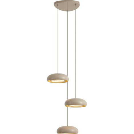 QAZQA Lámpara colgante retro topo con pantalla de metal 6 luces - (1/5)