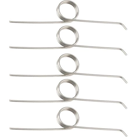 5pcs 304D Stainless Steel Torsion Springs 0.7mm LS 21-21.5mm for Bin with Locking Lever (1/5)