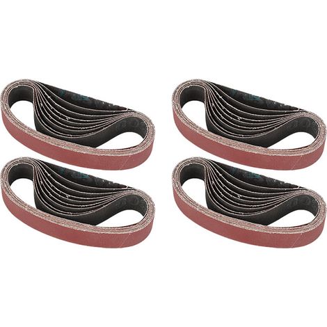Nastro abrasivo da 3/8 x 14 pollici (10 x 355 mm) – 4 grane: 60, 80, 100 e 120 per levigatura del legno. (1/4)