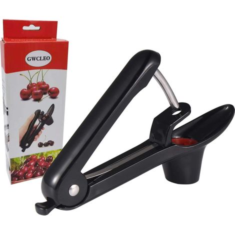 1 Dénoyauteur Manuel, Tige Acier Inoxydable, Support Silicone, Poignée Ergonomique, Pour Cuisine Et Pique-Nique (1/5)