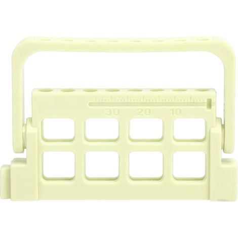 Support pour limes endodontiques 8 trous, porte-files dentaires, stand pour fraises dentaires, accessoires dentaires jaune clair (1/5)
