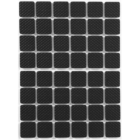 48Pcs Black NOn slip Self Adhesive Floor Protectors Furniture Sofa Table Chair Rubber Feet Pads