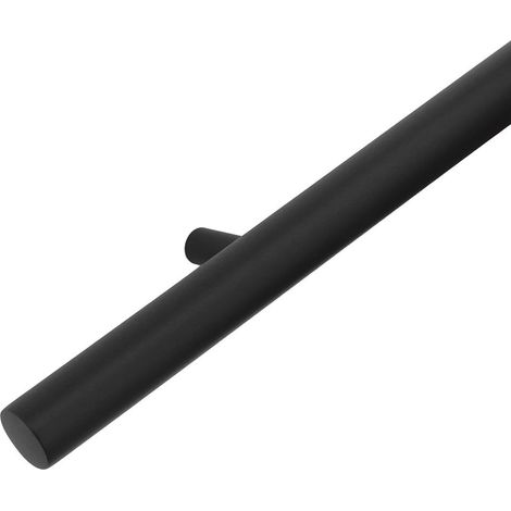Pasamanos de diseño negro - 80 cm + 2 soportes