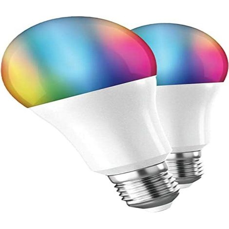 Lampadina intelligente muvit io a60/ presa e27/ 9w/ 800 lumen/ 2700k-6500k/ confezione da 2 pezzi. (1/4)