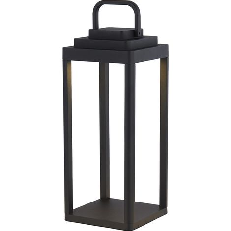 Lanterna Contemporaneo Portabello Alluminio Nero Led 2W 3000K (1/4)