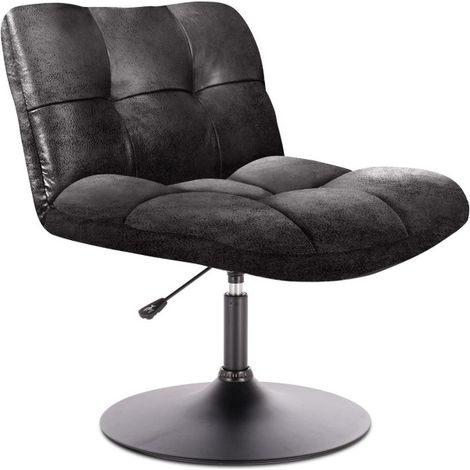 Fauteuil Vintage Design "Indus" 89cm Noir (1/2)