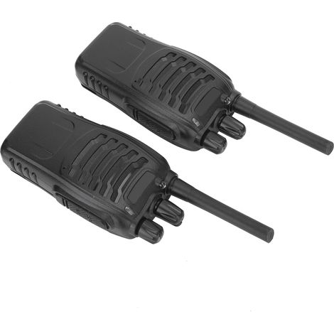 Lot de 2 talkies-walkies pour Baofeng BF-888H 400-470 MHz 16 canaux, rechargeables par USB, avec prise UE. (1/5)
