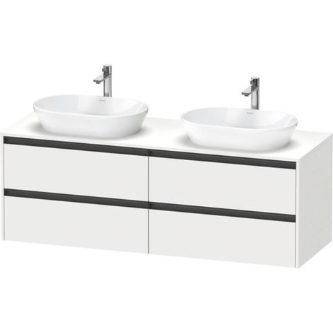 Sous-vasque Ketho.2 1600x568x550mm, blanc mat, double face (1/2)