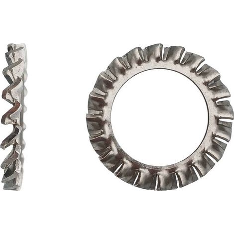 100 Rondelles Eventail M12 mm - DIN 6798 A - Inox A4 - D-Work