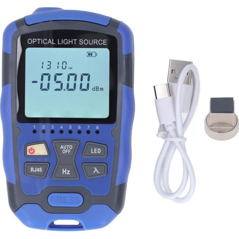 Mini compteur de puissance optique Plug and Play, réponse rapide, connecteurs universels SC FC 2.5mm, 1310 et 1550nm. (1/5)