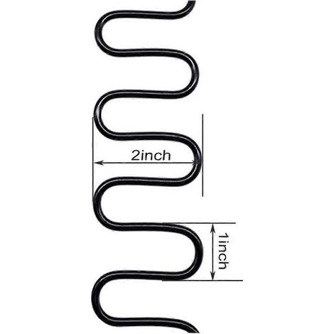 Ressorts de rechange pour rembourrage Yoogu 15" - Lot de 4 avec clips en Z et fil métallique pour la décoration de meubles, la réparation de chaises et de canapés, l'automobile et autres. (1/5)