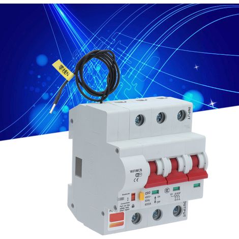 Interrupteur intelligent tripolaire avec télécommande, Wi-Fi et Bluetooth, disjoncteur 80 A (1/5)