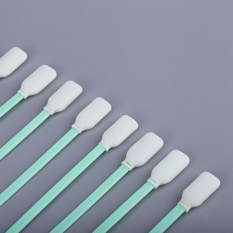 Lot de 50 bâtonnets d'éponge en mousse pour le nettoyage des têtes de travaux manuels, pour la teinture, la peinture et le polissage. (1/5)