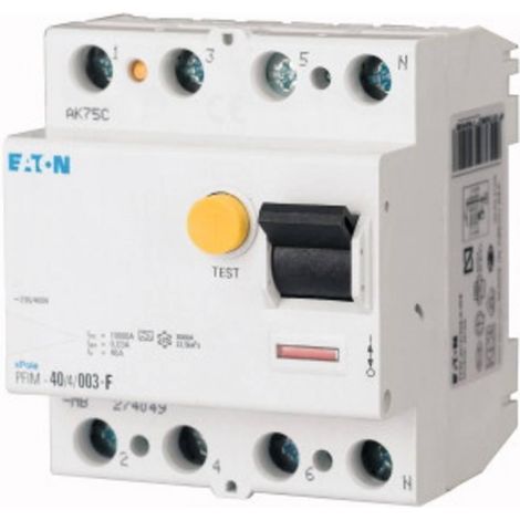 Eaton PFIM-63/4/003-G/F Interruttore differenziale 63A 4 poli
