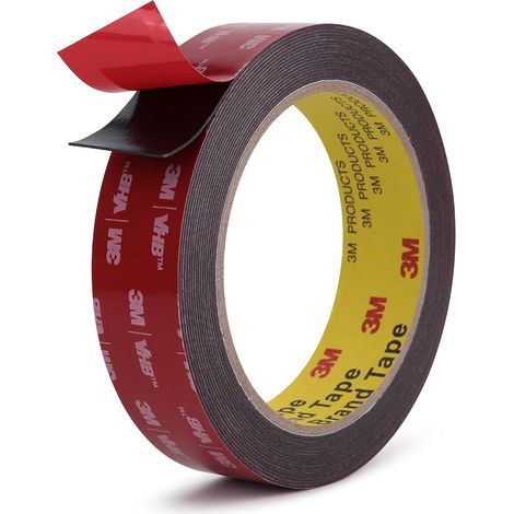 3M VHB 5952 Extra starkes doppelseitiges Klebeband, wasser- und hochtemperaturbeständig (50 mm x 3 m), Schwarz (1/5)
