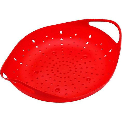 Panier vapeur en silicone pour égoutter les pâtes cuites, vaisselle sèche, panier à fruits (1/5)
