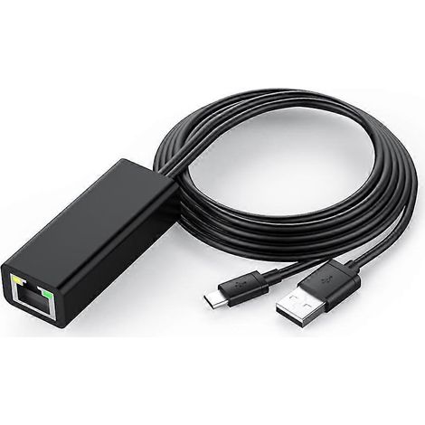 Adaptateur Tv Etet clé Tv 4k adaptateur USB-c vers Rj45 Lan avec câble Usb 2.0 pour Powe (1/5)